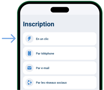 Choisir “en un clic” Télécharger 1xBet APK