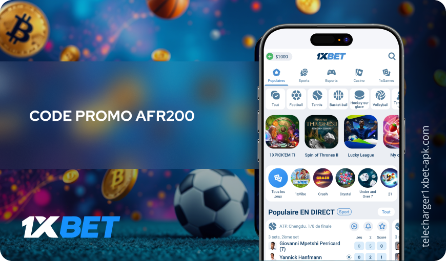 Code Promo AFR200 Télécharger 1xBet APK
