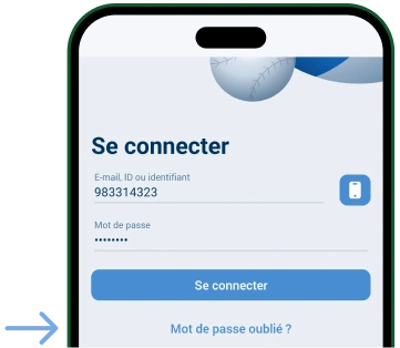 Vous sélectionnez ensuite “mode de passe oublié” Télécharger 1xBet APK